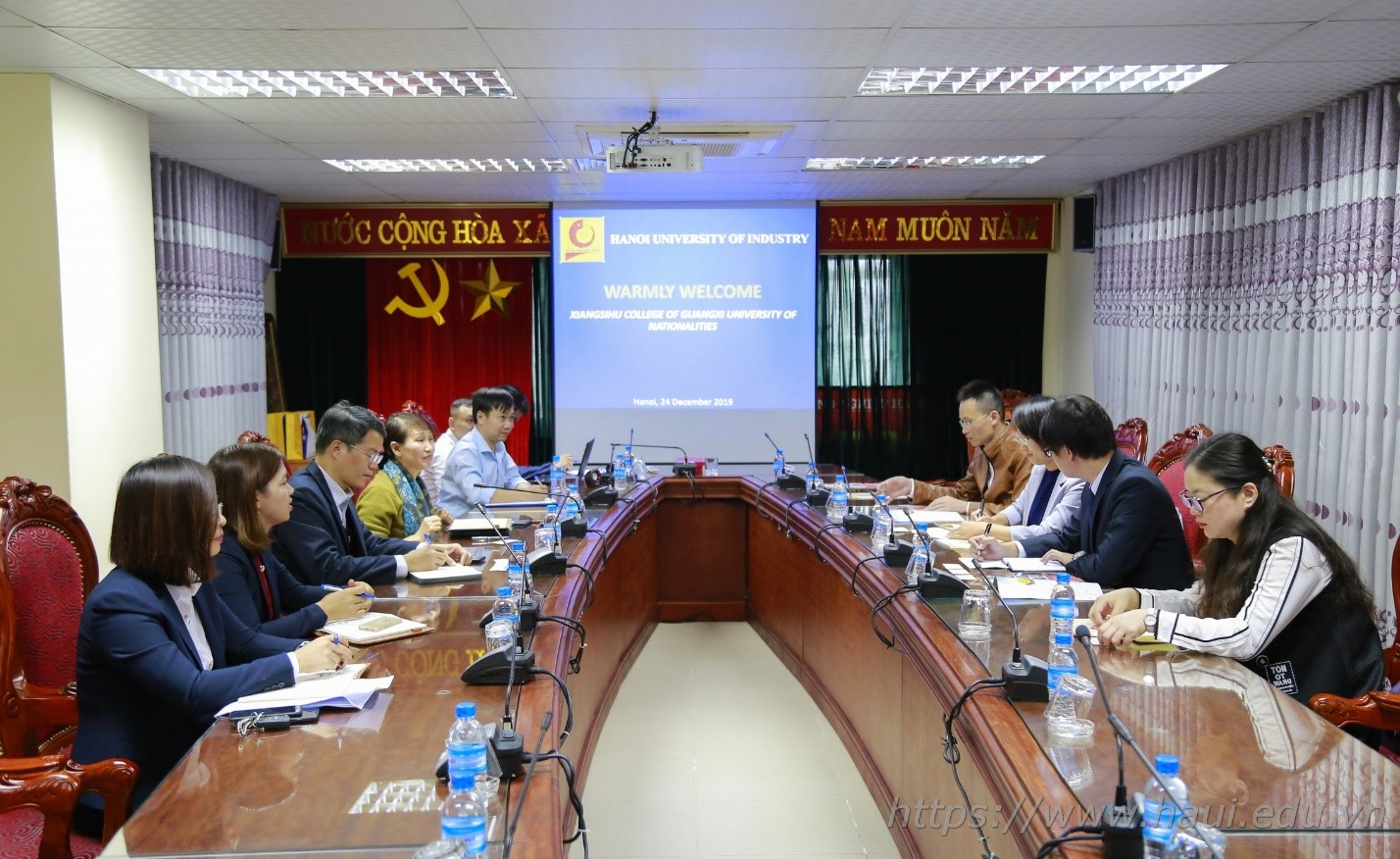 Đại học Công nghiệp Hà Nội hợp tác với Học viện Xiangsihu, Trung Quốc