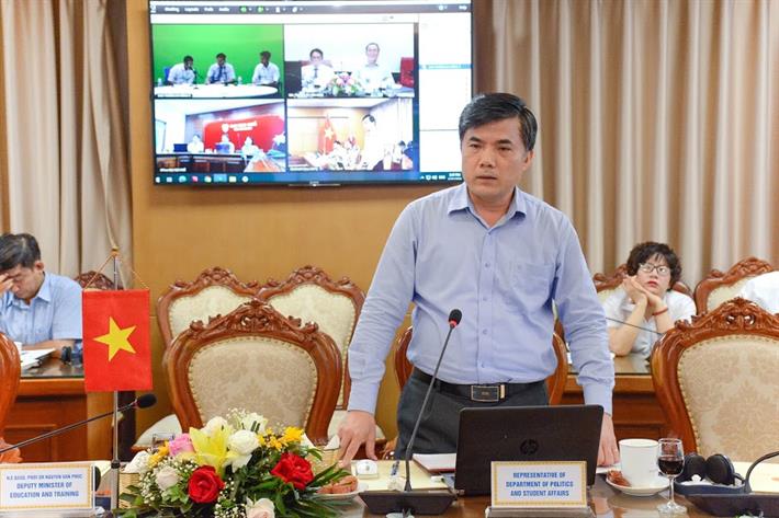 Ông Bùi Văn Linh, Vụ trưởng Vụ GDCT&CTHSSV cho biết, Bộ GDĐT đang soạn thảo Thông tư quy định về công tác hướng nghiệp, tư vấn việc làm, khởi nghiệp trong các cơ sở giáo dục 