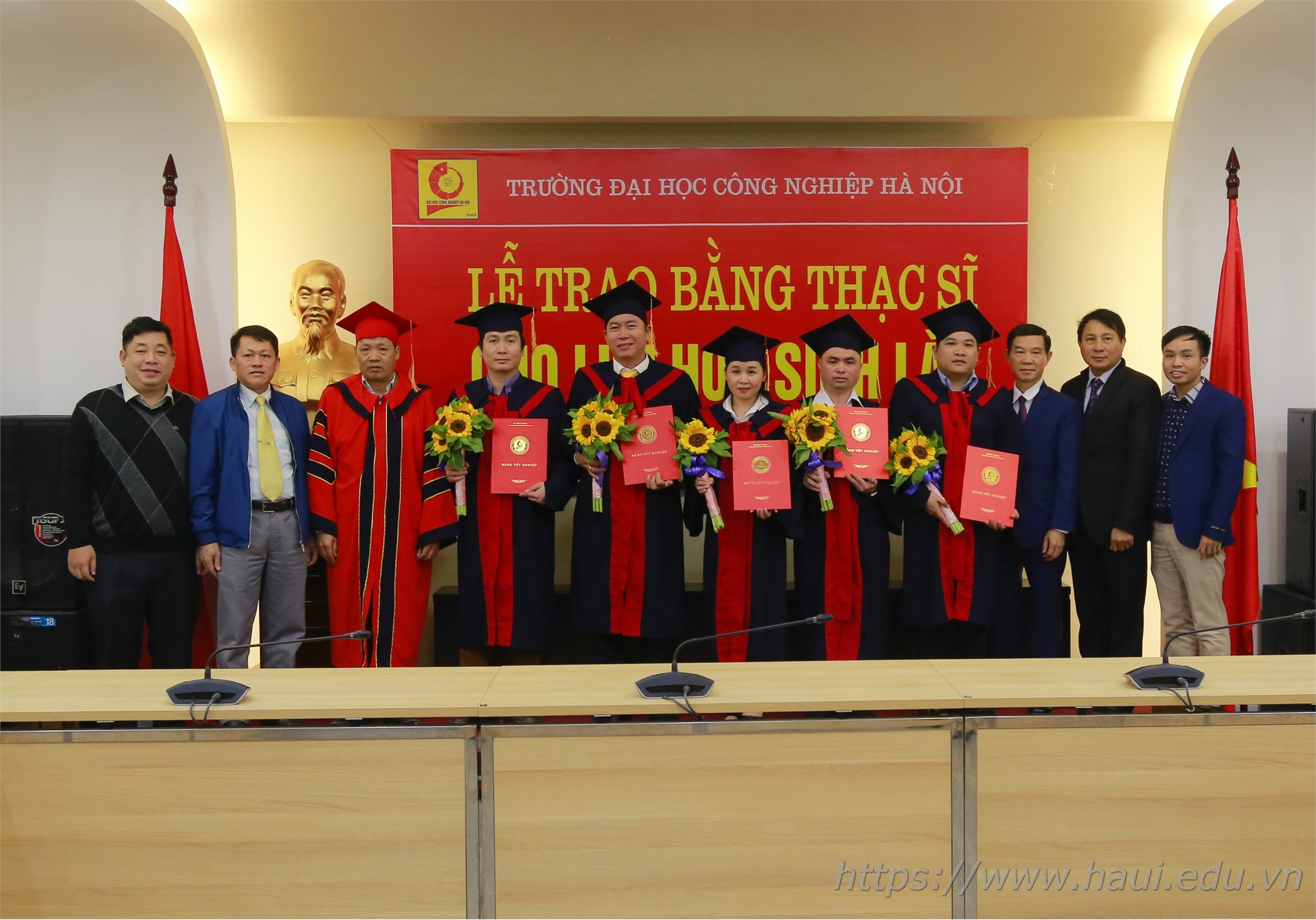 Graduation Ceremony and Award of Master's Degree for 12 Lao students