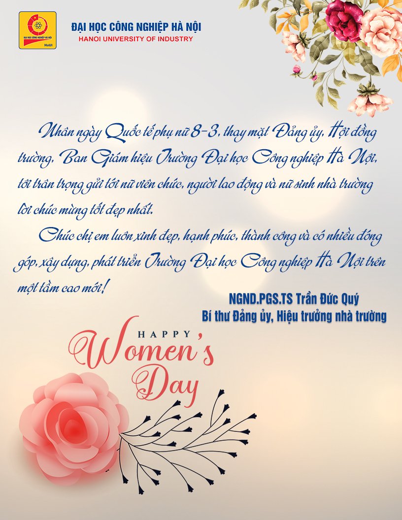 International Women's Day March 8 message from the Rector