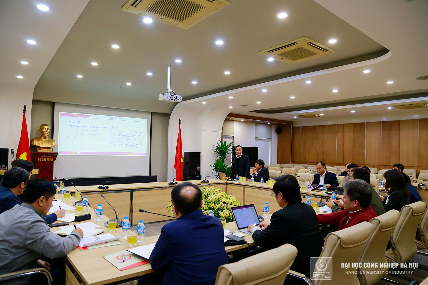 Delegation of the National University of Civil Engineering paid a working visit to HaUI