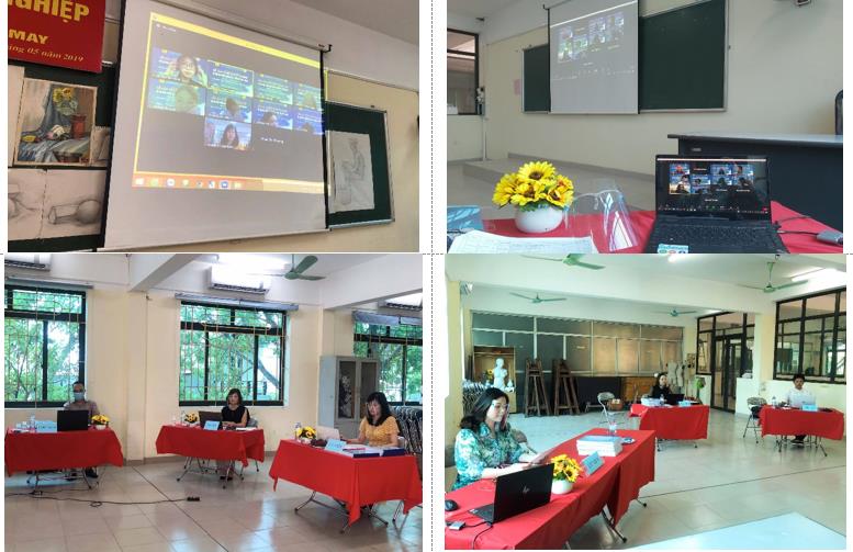 Successful online graduation project defense by students of Bachelor of Fashion Design