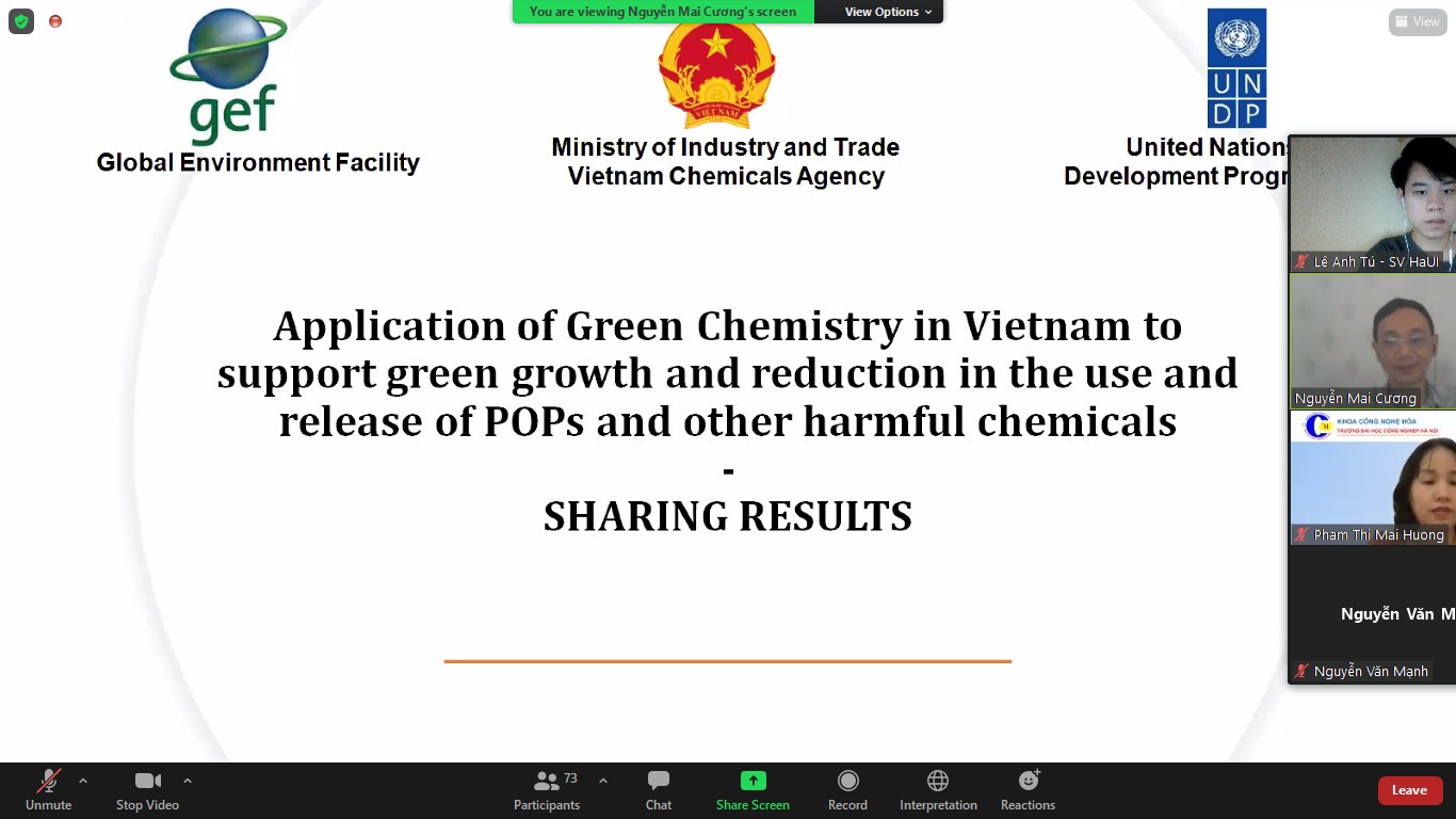 Giảng dạy và ứng dụng Hóa học xanh tại Đại học Công nghiệp Hà Nội