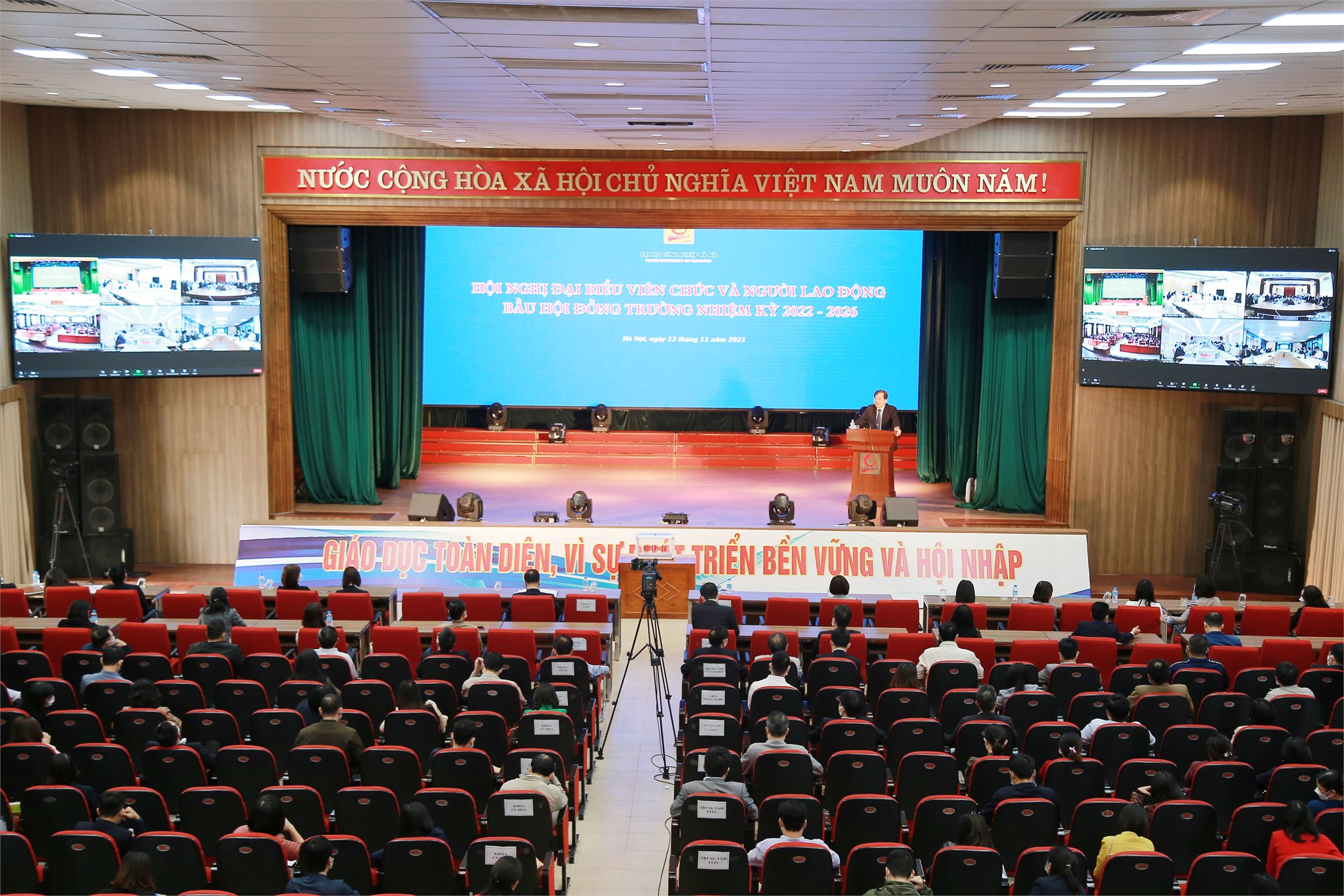 Hội nghị đại biểu viên chức, người lao động bầu Hội đồng trường, trường Đại học Công nghiệp Hà Nội nhiệm kỳ 2022 - 2026