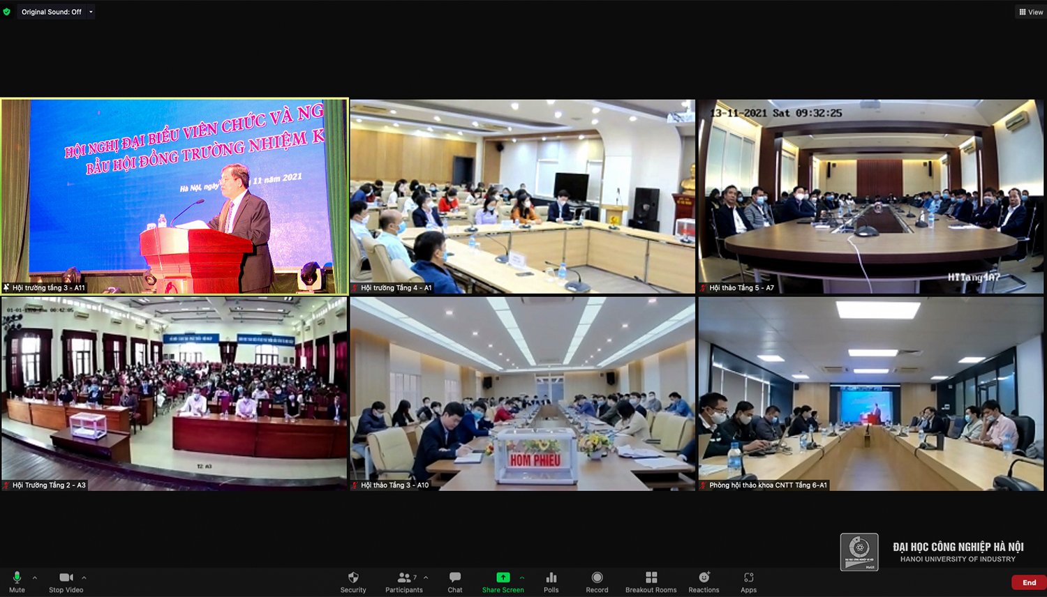 Conference of representatives of HaUI officials and employees: electing the University Council for the term 2022 - 2026