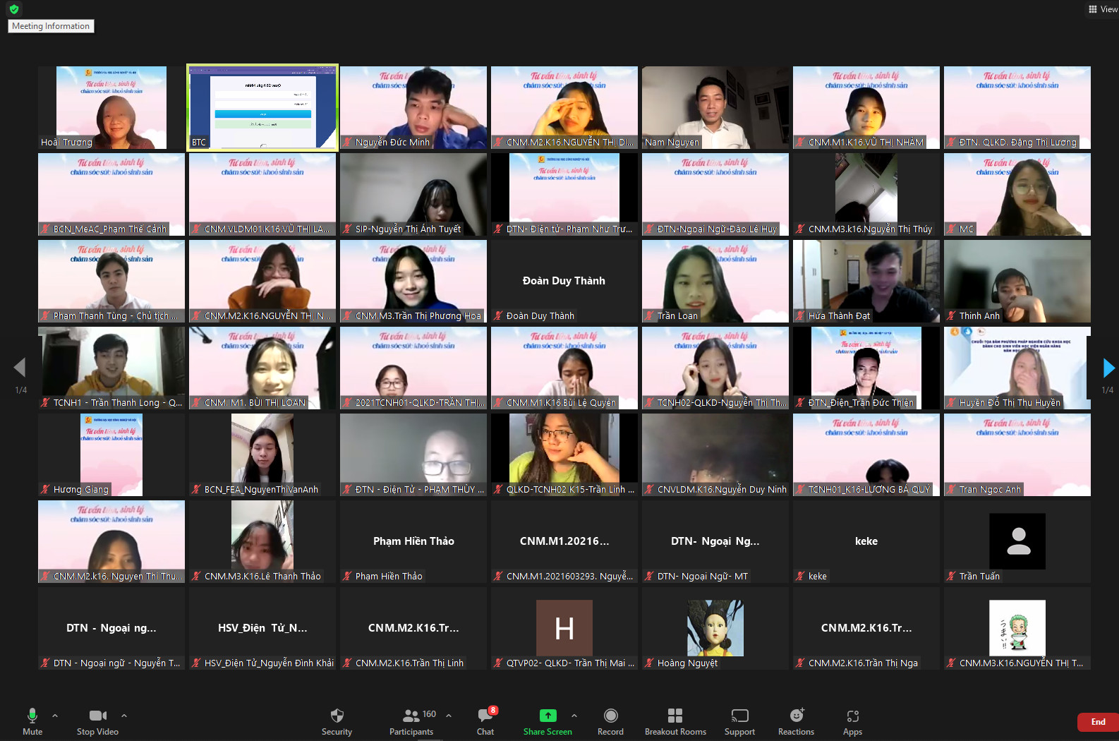 A series of psychophysiological counseling and reproductive health care activities for HaUI students