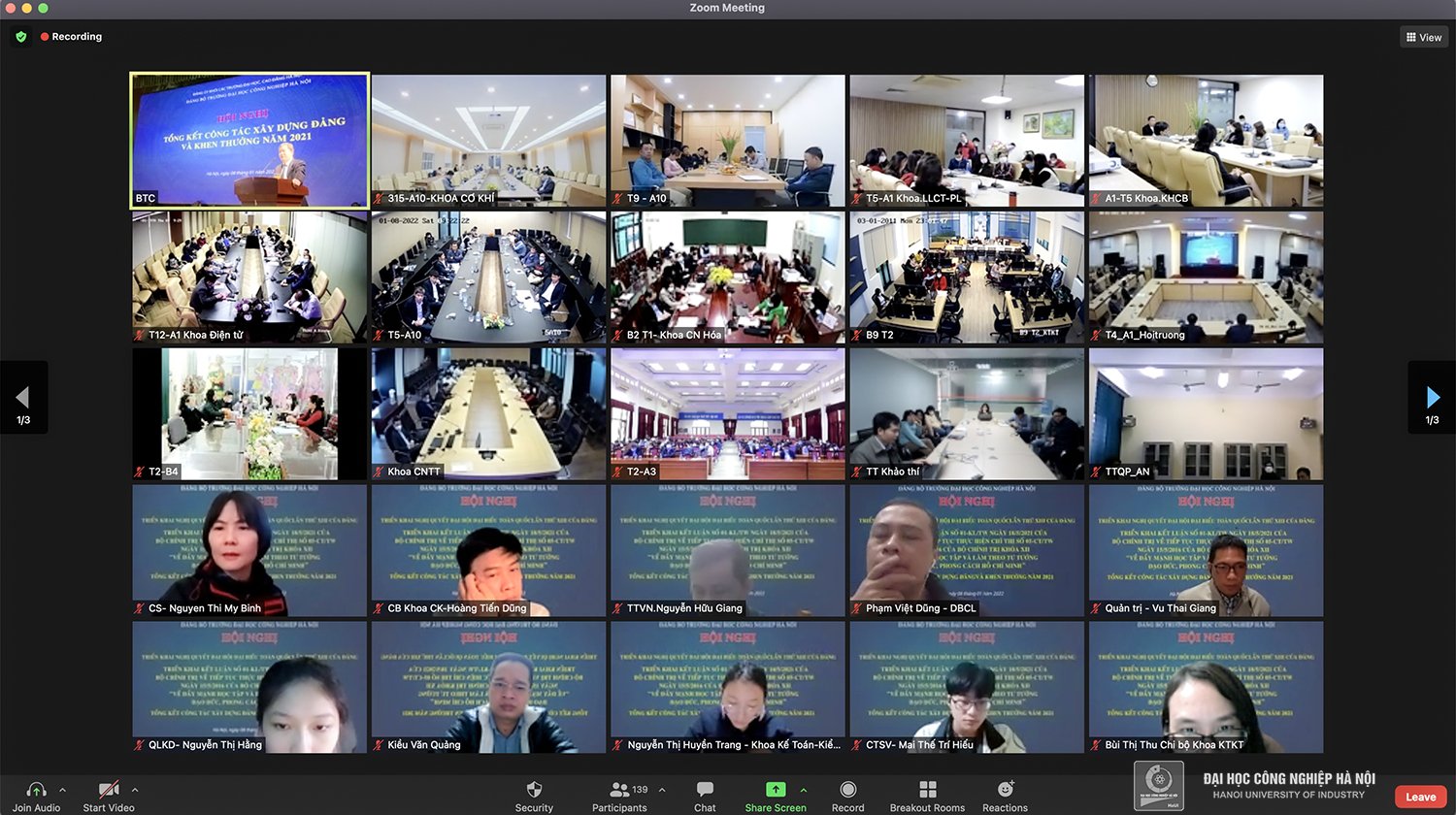 Conference on implementing the Resolution of the 13th National Party Congress; Summary of Party building and rewards in 2021