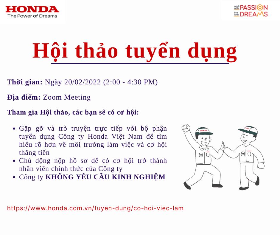 Hội thảo việc làm của Công ty Honda Việt Nam