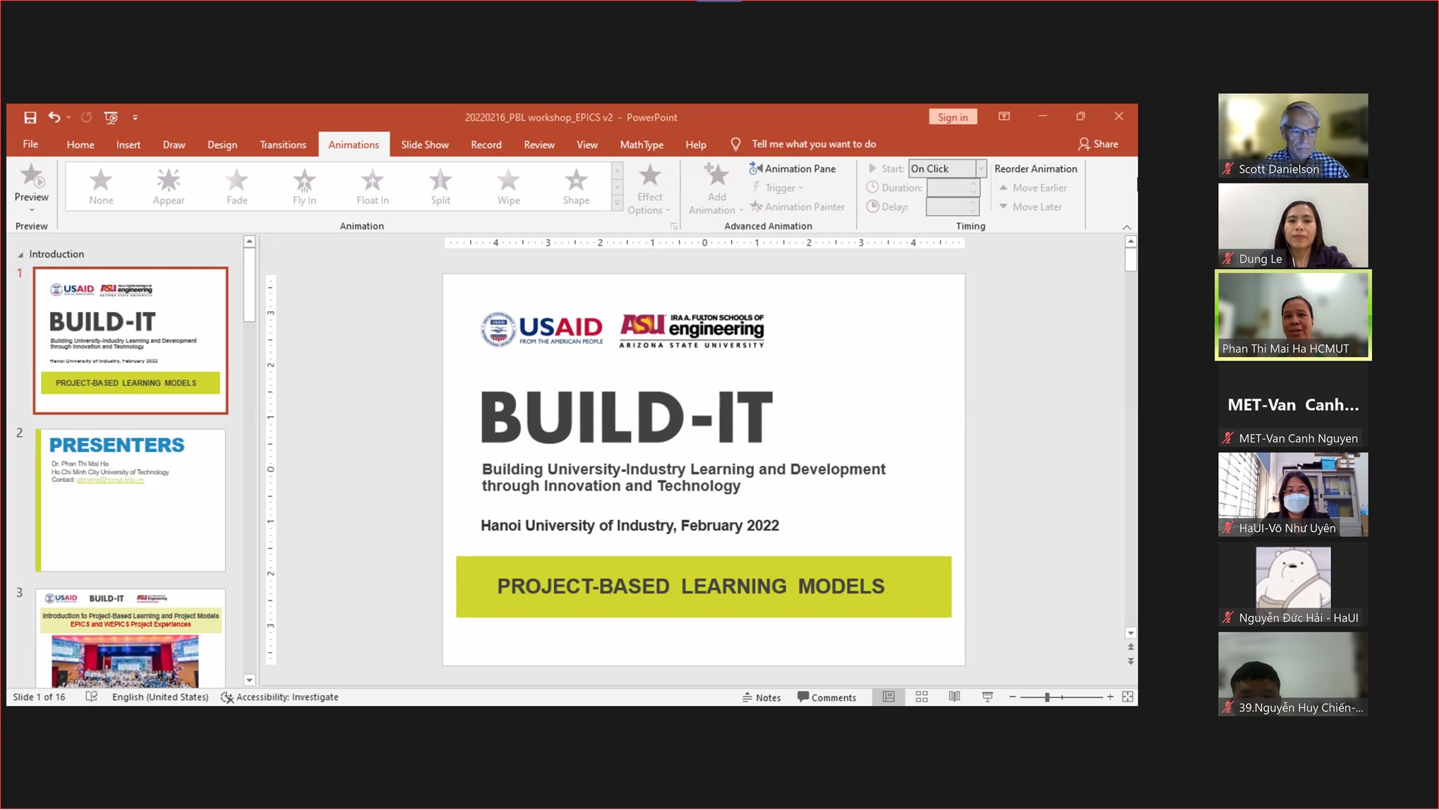 BUILD-IT webinar series