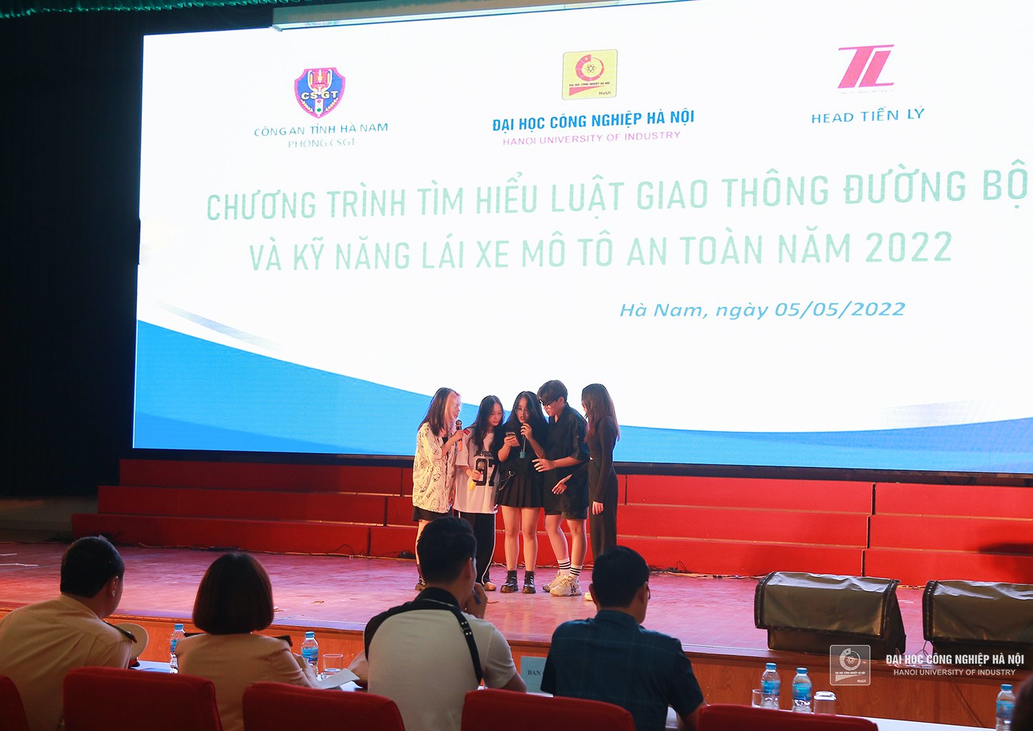 The program of learning Law on Road Traffic and motorcycle riding skills for HaUI students