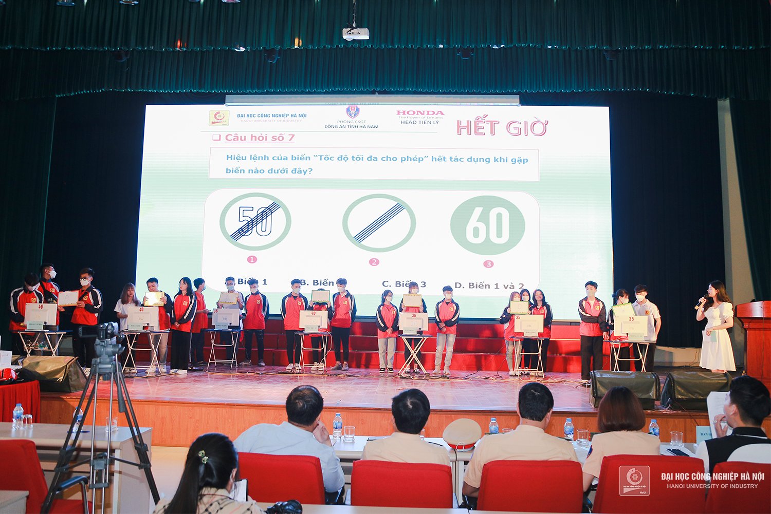 The program of learning Law on Road Traffic and motorcycle riding skills for HaUI students