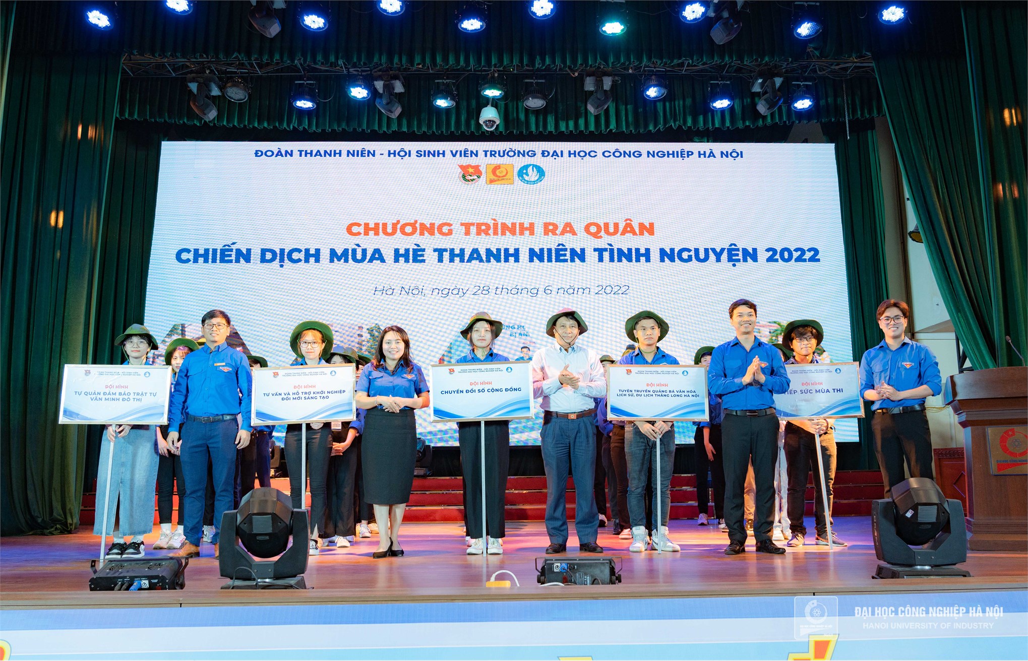 Tuổi trẻ Trường Đại học Công nghiệp Hà Nội ra quân chiến dịch mùa hè thanh niên tình nguyện 2022 