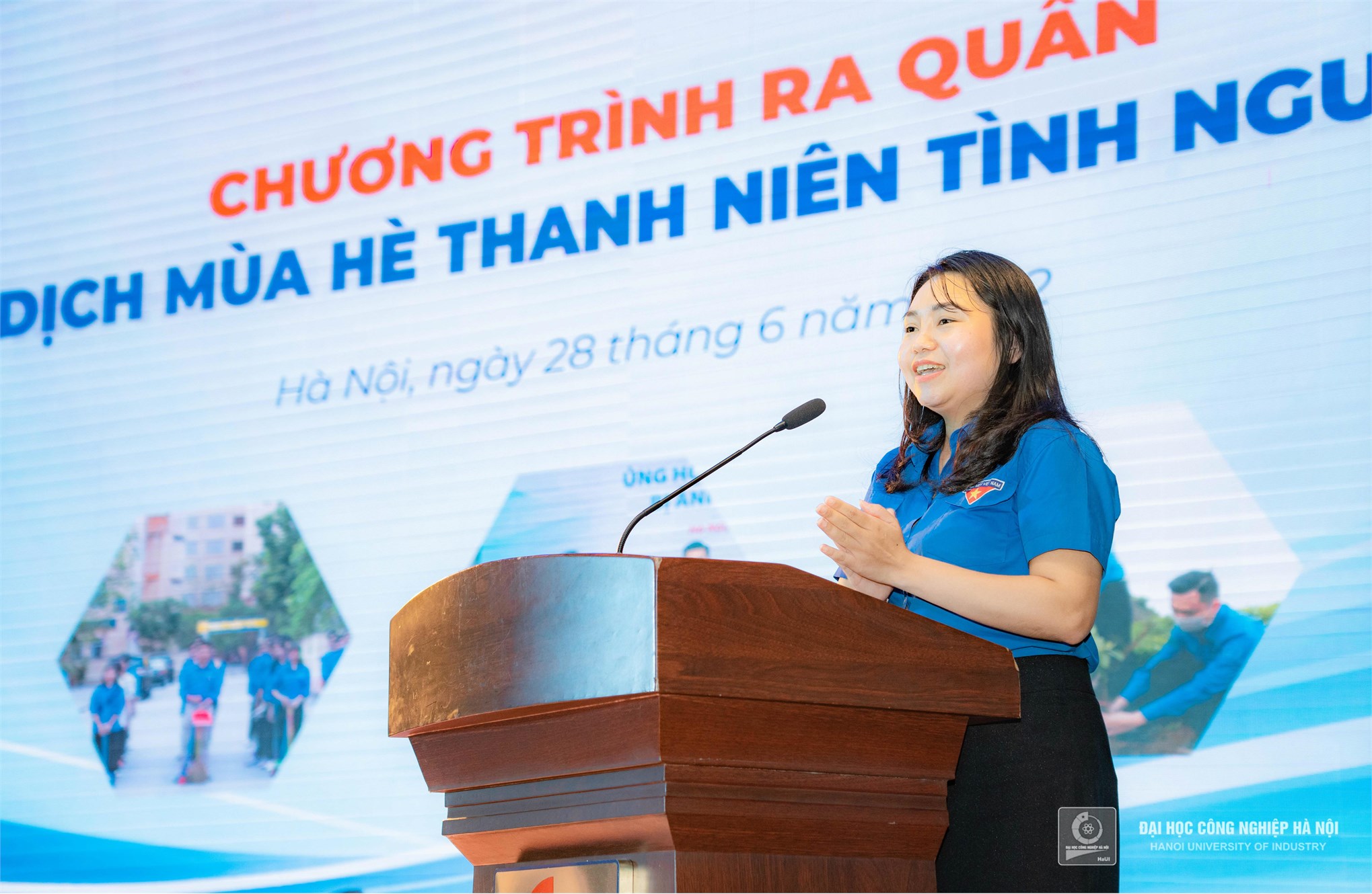 The Youth of Hanoi University of Industry launched the 2022 Summer Youth Volunteer Campaign
