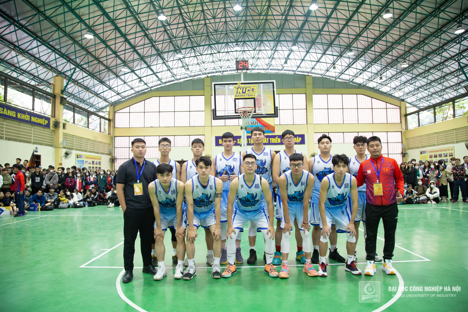 Opening ceremony of The National University Championship basketball tournament in 2022, Northern region took place at Hanoi University of Industry