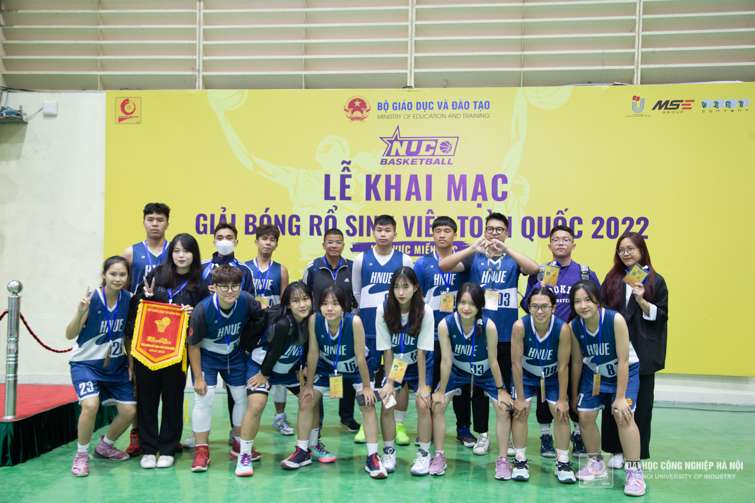 Opening ceremony of The National University Championship basketball tournament in 2022, Northern region took place at Hanoi University of Industry