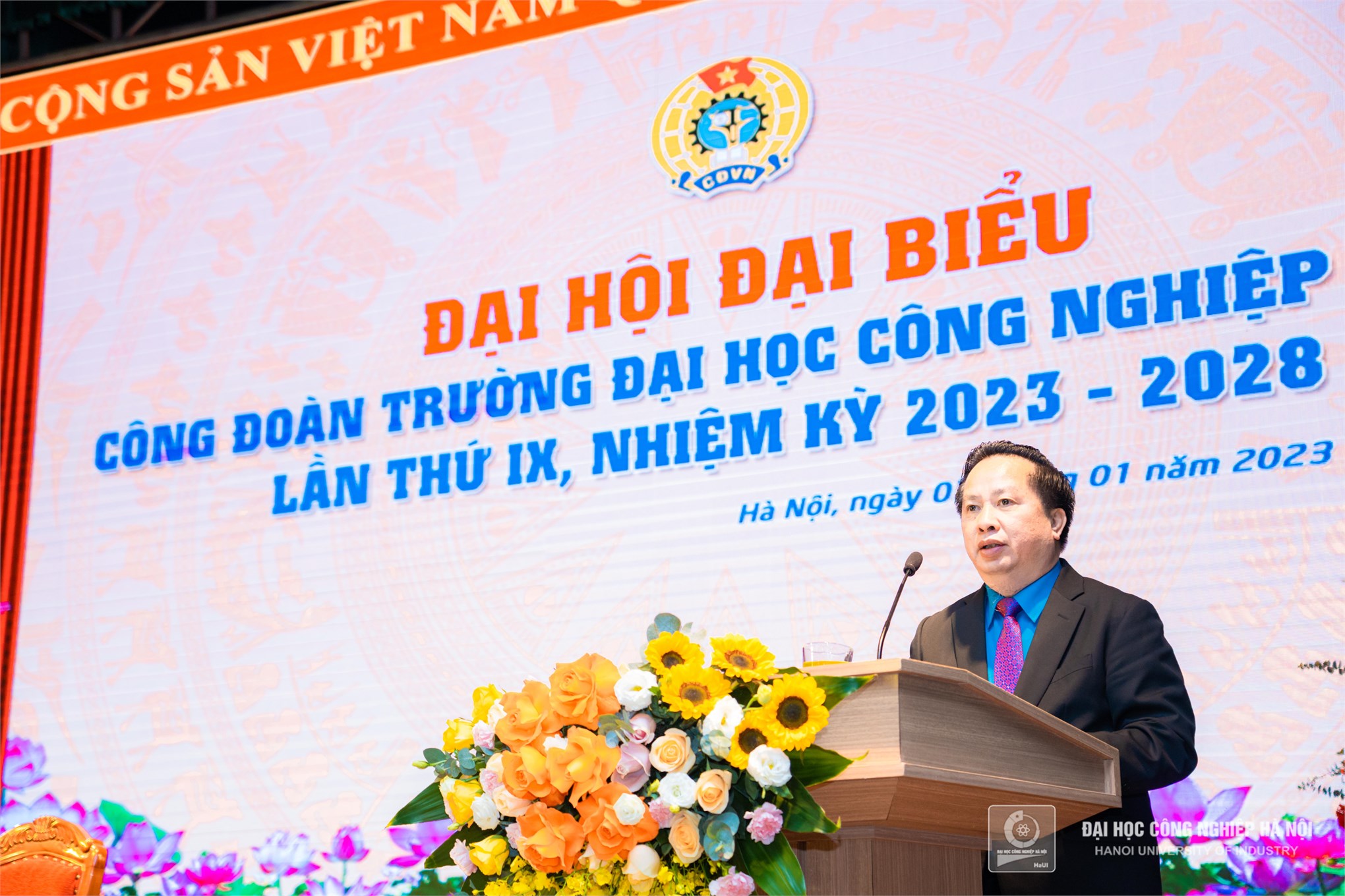Đại hội Đại biểu Công đoàn Trường ĐHCNHN nhiệm kỳ 2023 - 2028: Đổi mới - Dân chủ - Đoàn kết - Phát triển