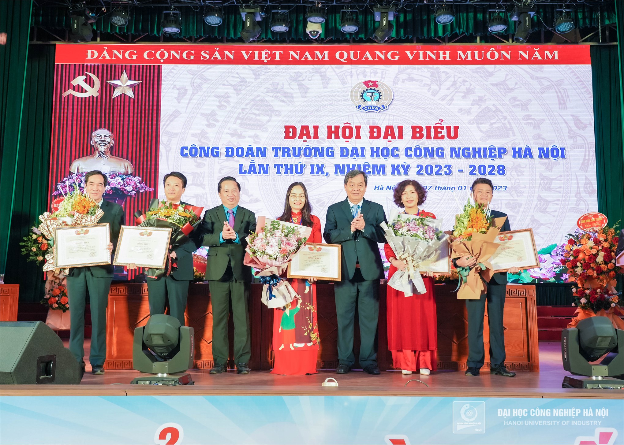 Đại hội Đại biểu Công đoàn Trường ĐHCNHN nhiệm kỳ 2023 - 2028: Đổi mới - Dân chủ - Đoàn kết - Phát triển