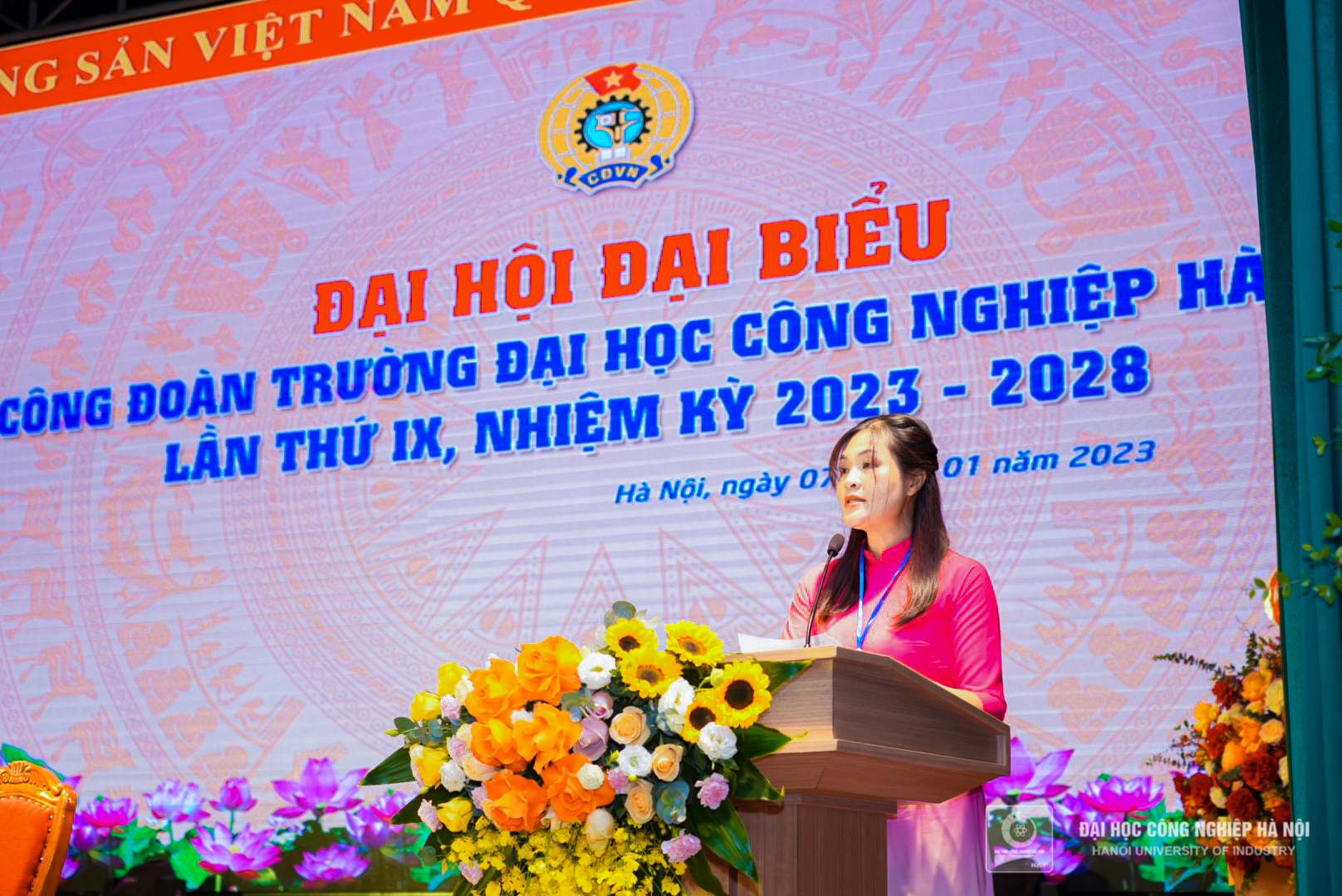 Đại hội Đại biểu Công đoàn Trường ĐHCNHN nhiệm kỳ 2023 - 2028: Đổi mới - Dân chủ - Đoàn kết - Phát triển