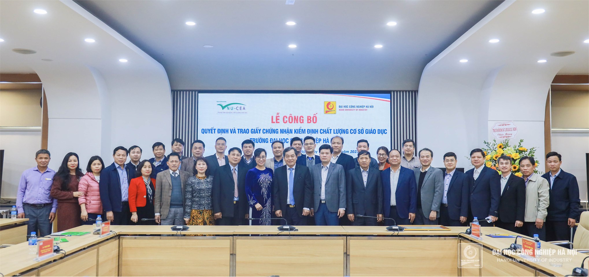 Decision Announcement Ceremony to Award the Certificate of Education Quality Accreditation for Hanoi University of Industry