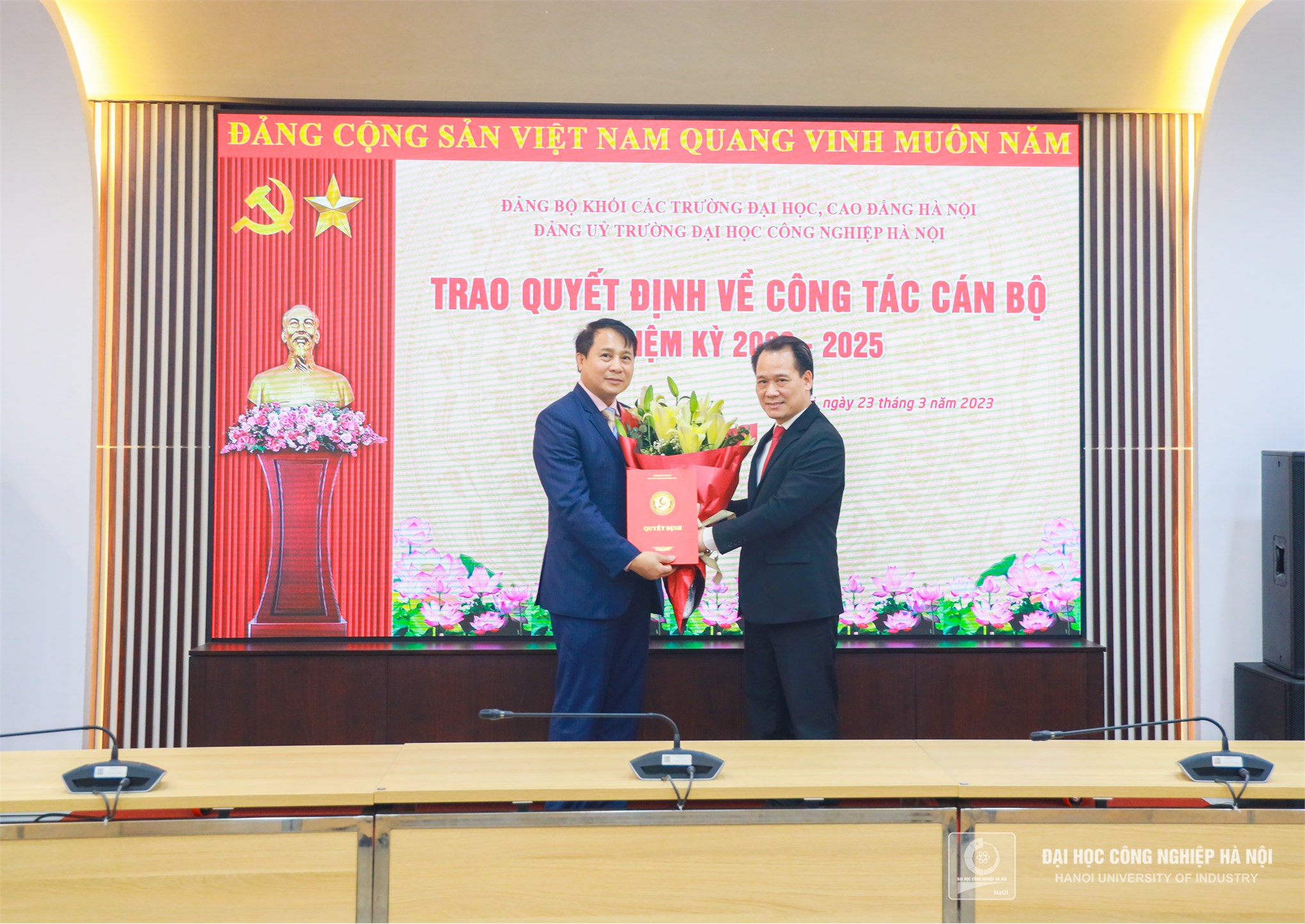 Đồng chí Lê Hồng Quân giữ chức Bí thư Đảng ủy Trường Đại học Công nghiệp Hà Nội