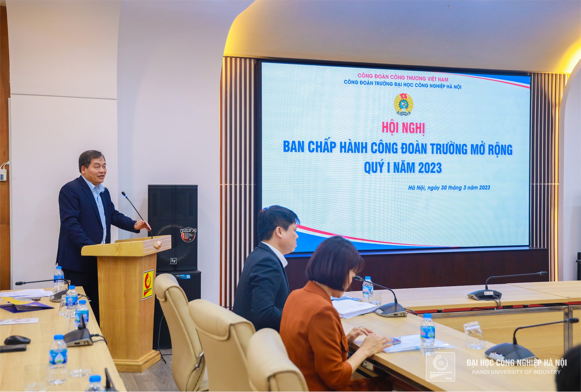 Công đoàn Trường Đại học Công nghiệp Hà Nội tổ chức Hội nghị BCH Công đoàn mở rộng, Quý I năm 2023