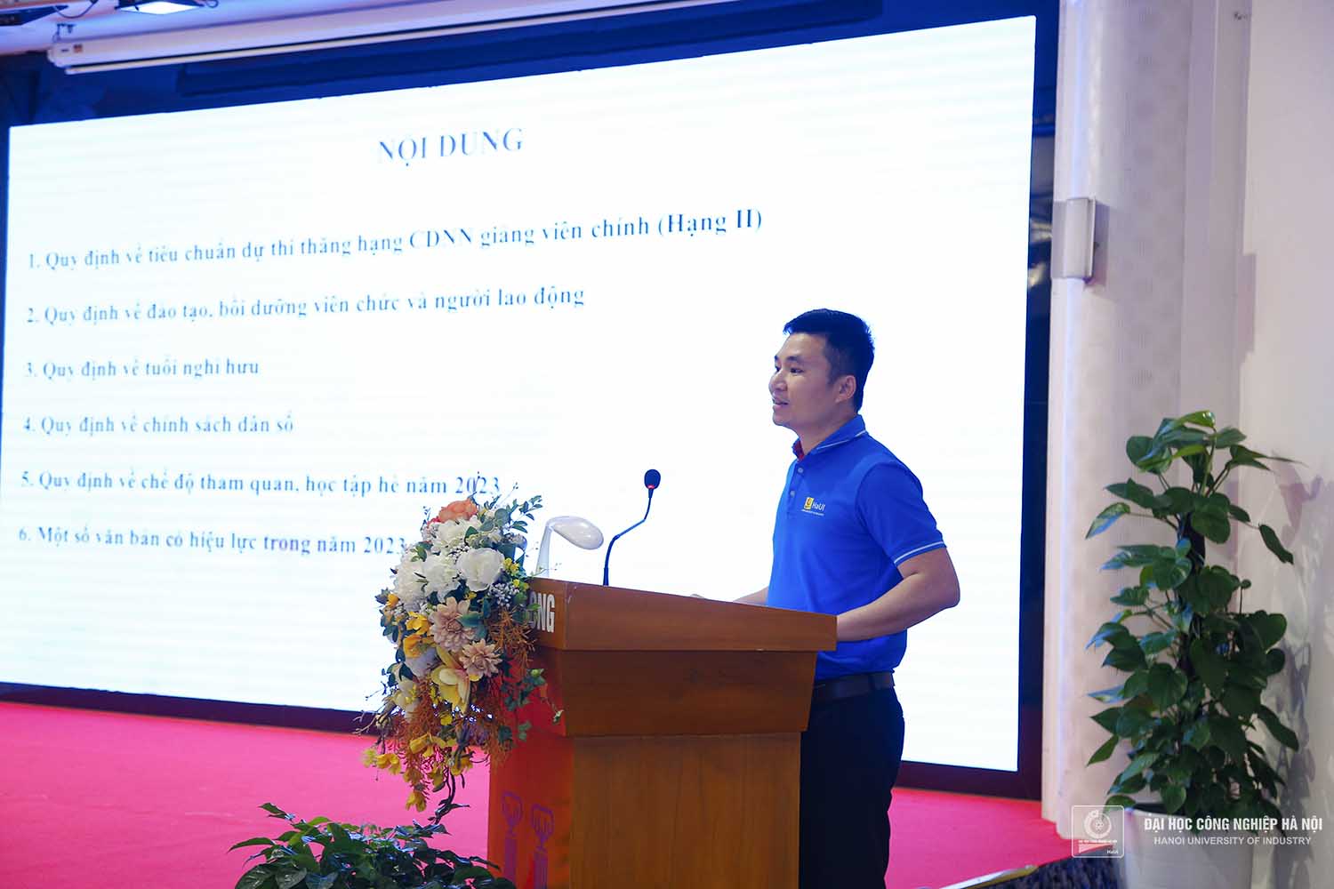 Công đoàn Trường Đại học Công nghiệp Hà Nội tập huấn nghiệp vụ công tác Công đoàn năm 2023