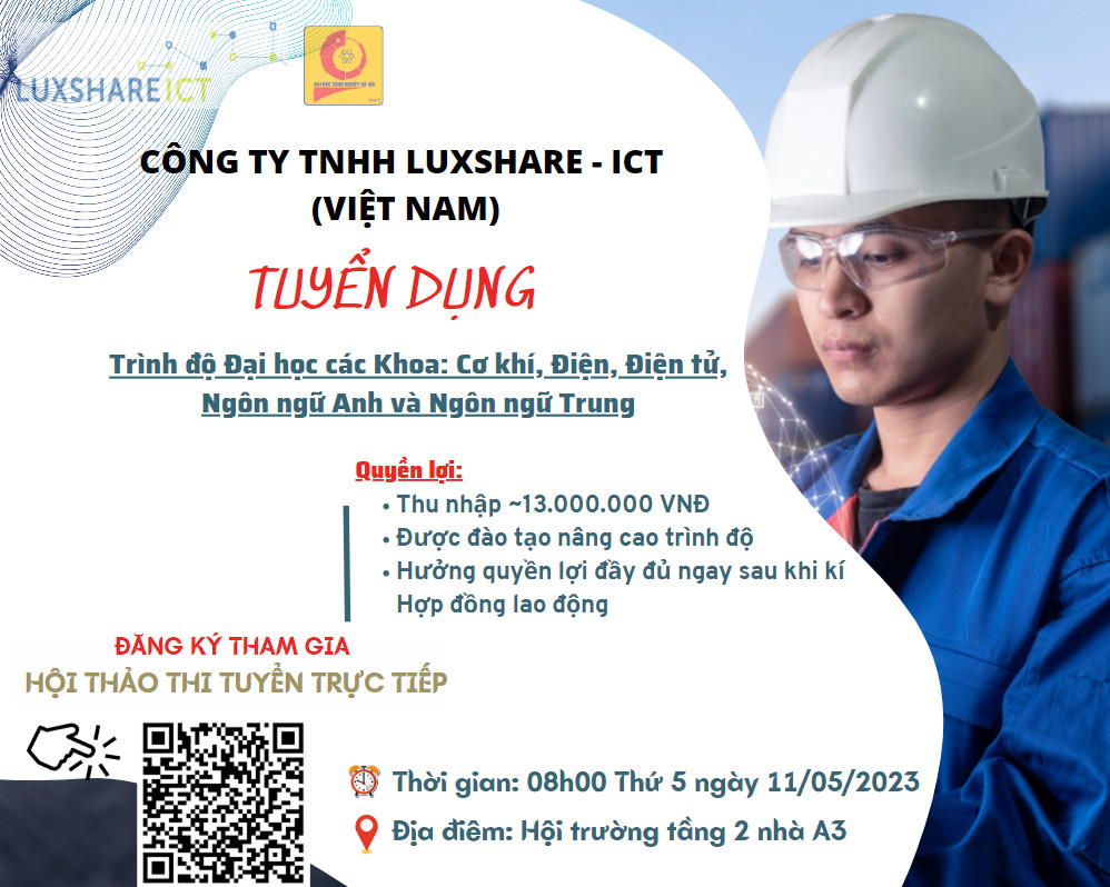 Hội thảo việc làm và tuyển dụng của Công ty TNHH Luxshare - ICT (Việt Nam)