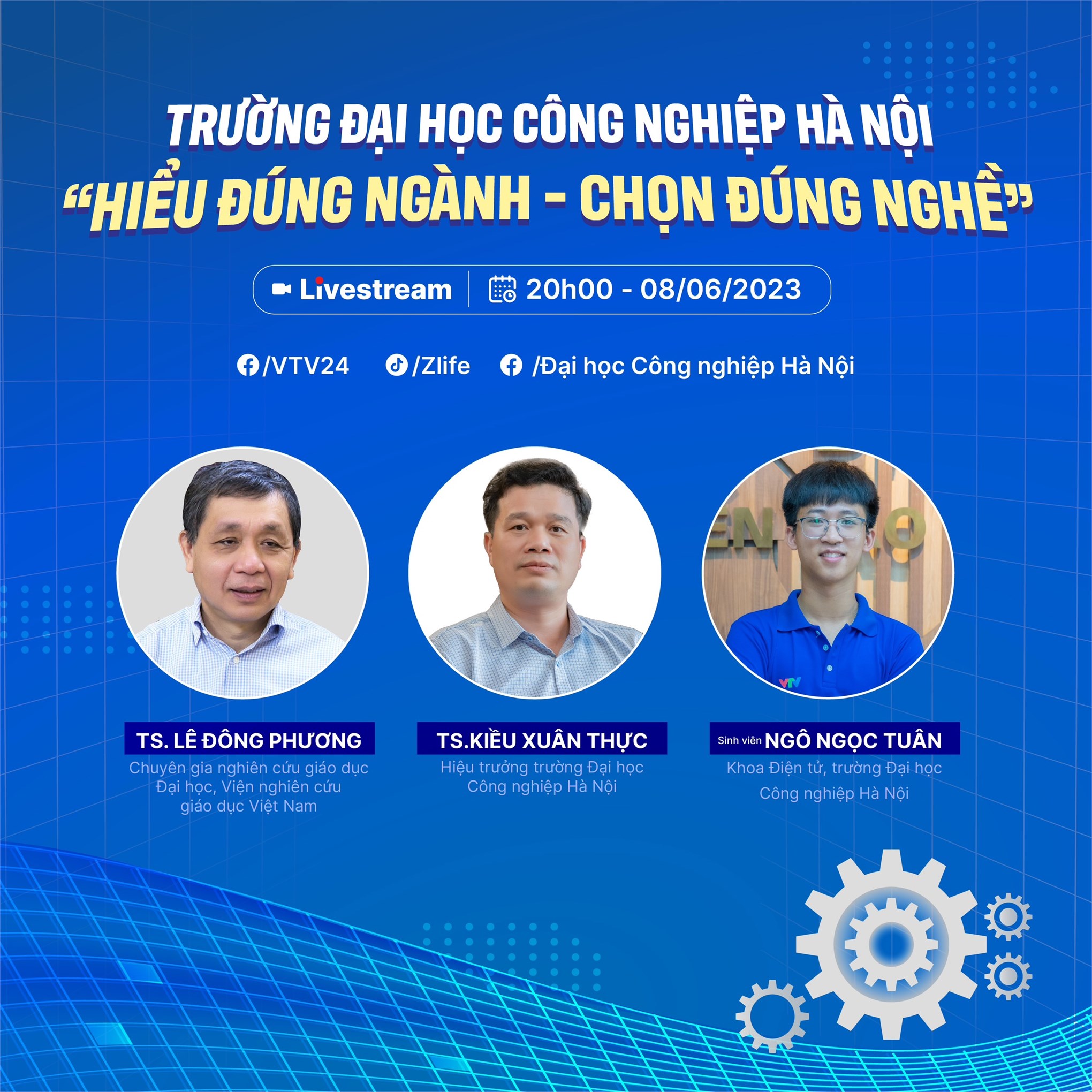 Tọa đàm trực tuyến `Trường Đại học Công nghiệp Hà Nội: Hiểu đúng ngành - chọn đúng nghề`