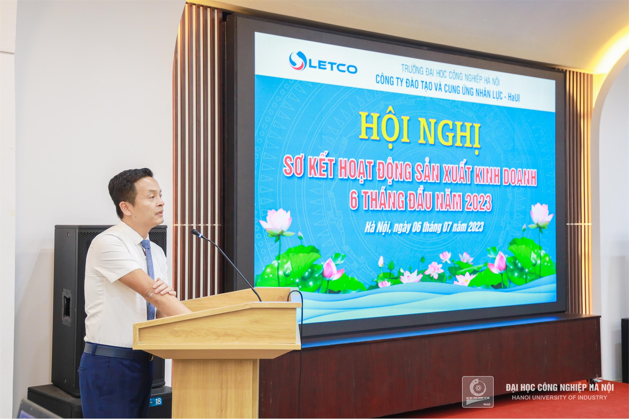Mr. Nguyen Quang Trung, Director of LETCO Company reported a summary of the business activities statistics for the first six months of 2023