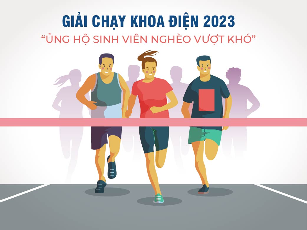 Giải chạy “Ủng hộ sinh viên nghèo vượt khó” - khoa Điện năm 2023