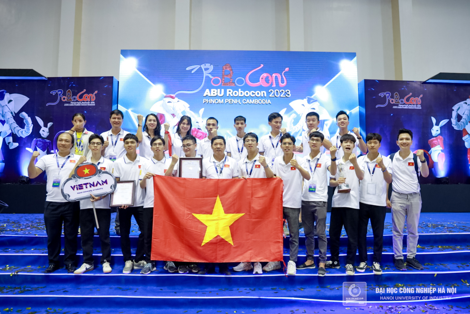 Đại diện Việt Nam, DCN-ĐT03, Đại học Công nghiệp Hà Nội xếp hạng Ba ABU Robocon 2023