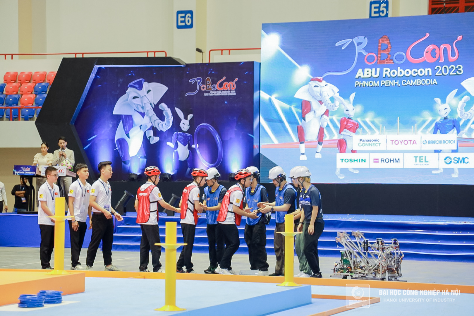 Team DCN-DT02, Hanoi University of Industry ranked 3rd in ABU Robocon 2023