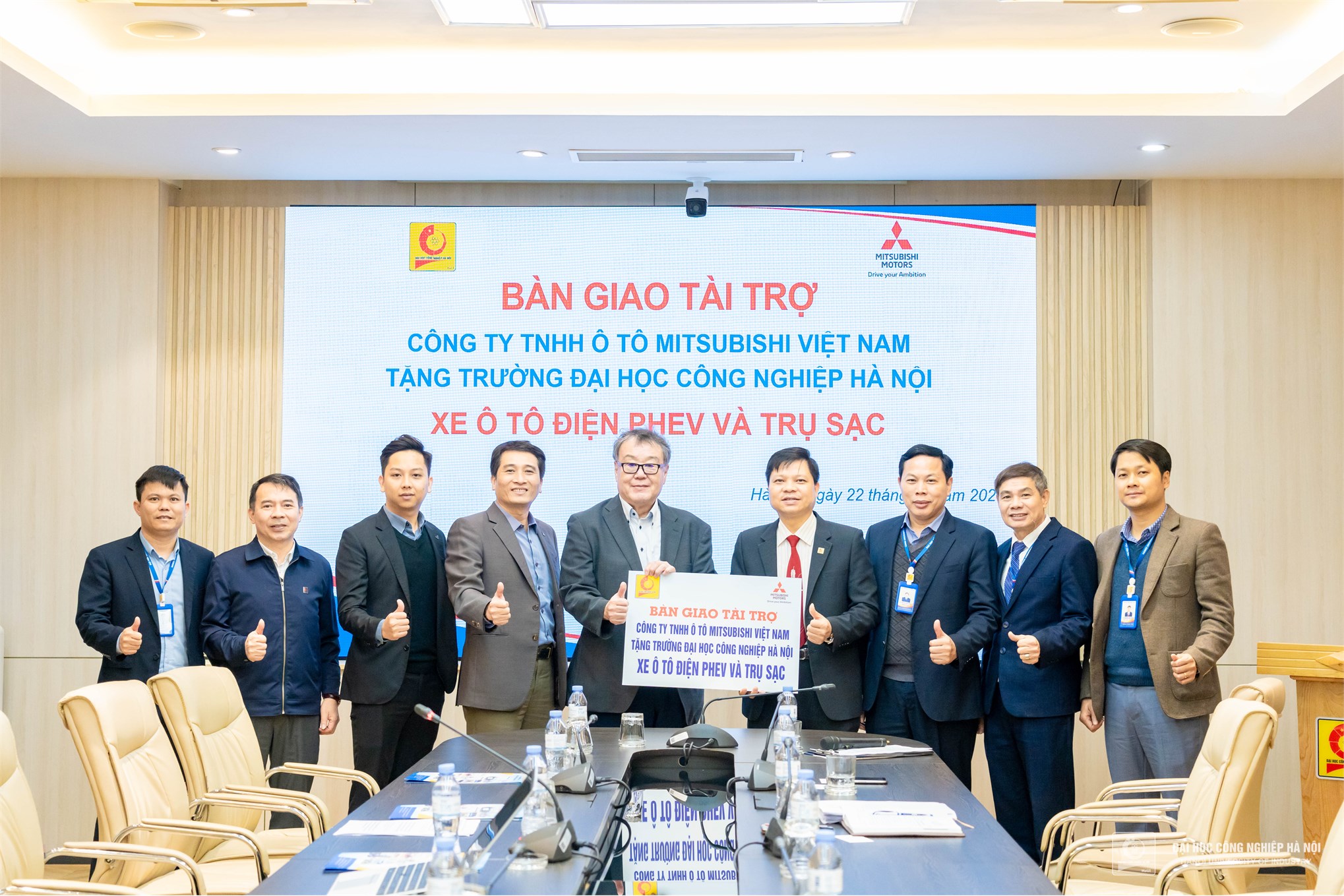 Mitsubishi Motors Vietnam Elevates Automotive Education with Phev Car and Charging Station Sponsorship for HaUI