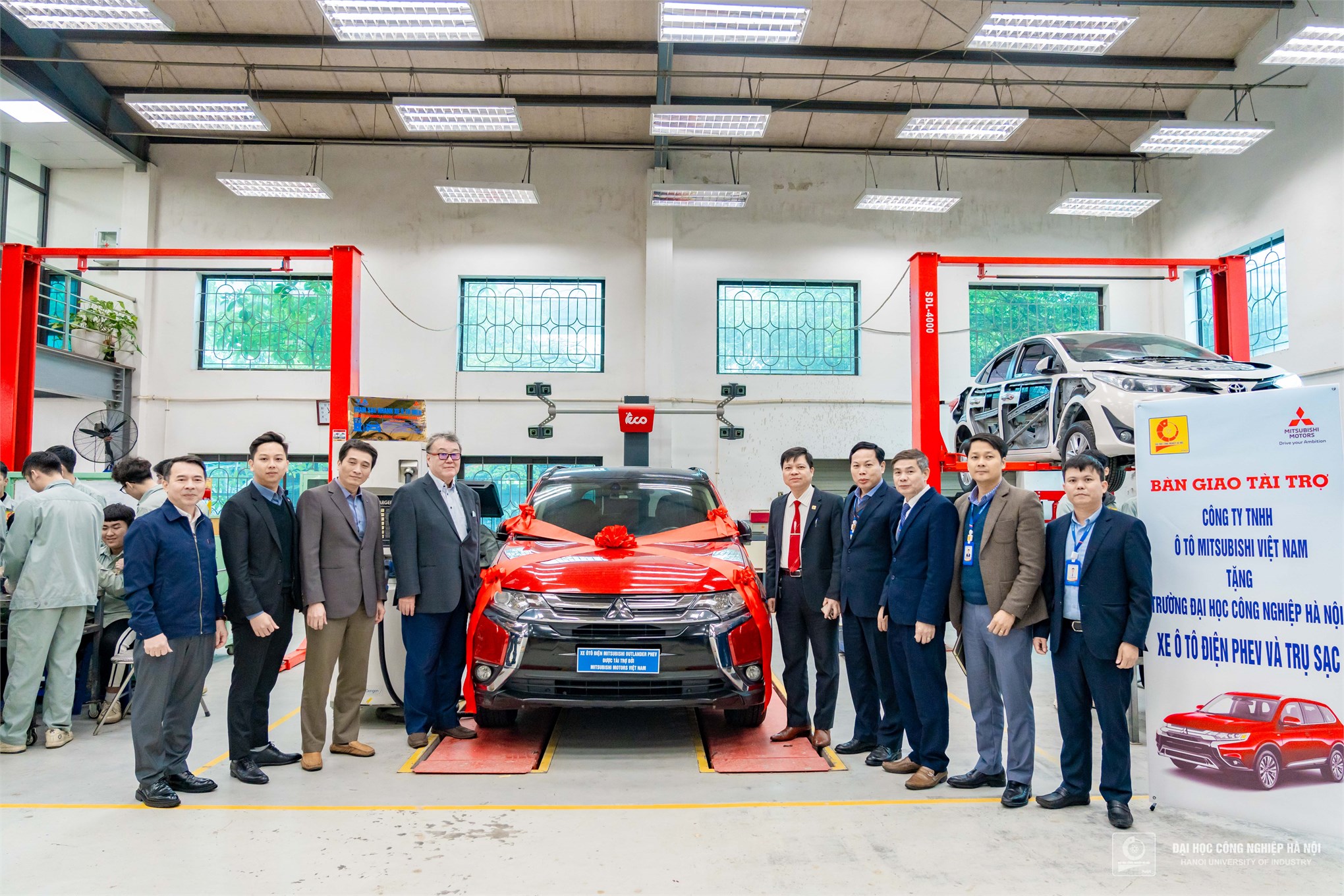 Mitsubishi Motors Vietnam Elevates Automotive Education with Phev Car and Charging Station Sponsorship for HaUI
