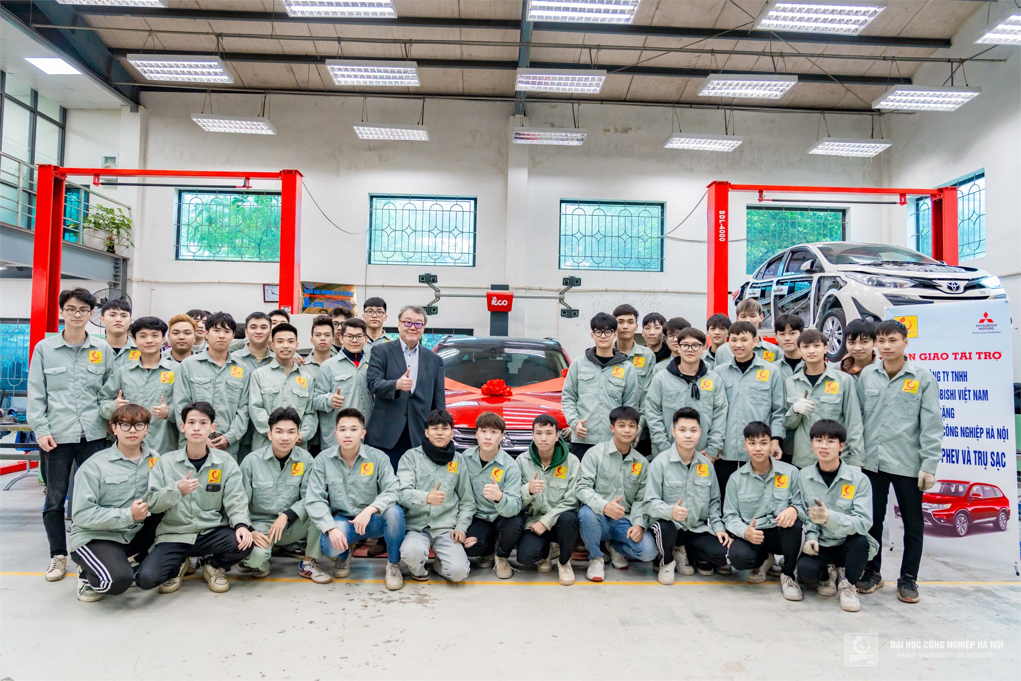 Mitsubishi Motors Vietnam Elevates Automotive Education with Phev Car and Charging Station Sponsorship for HaUI