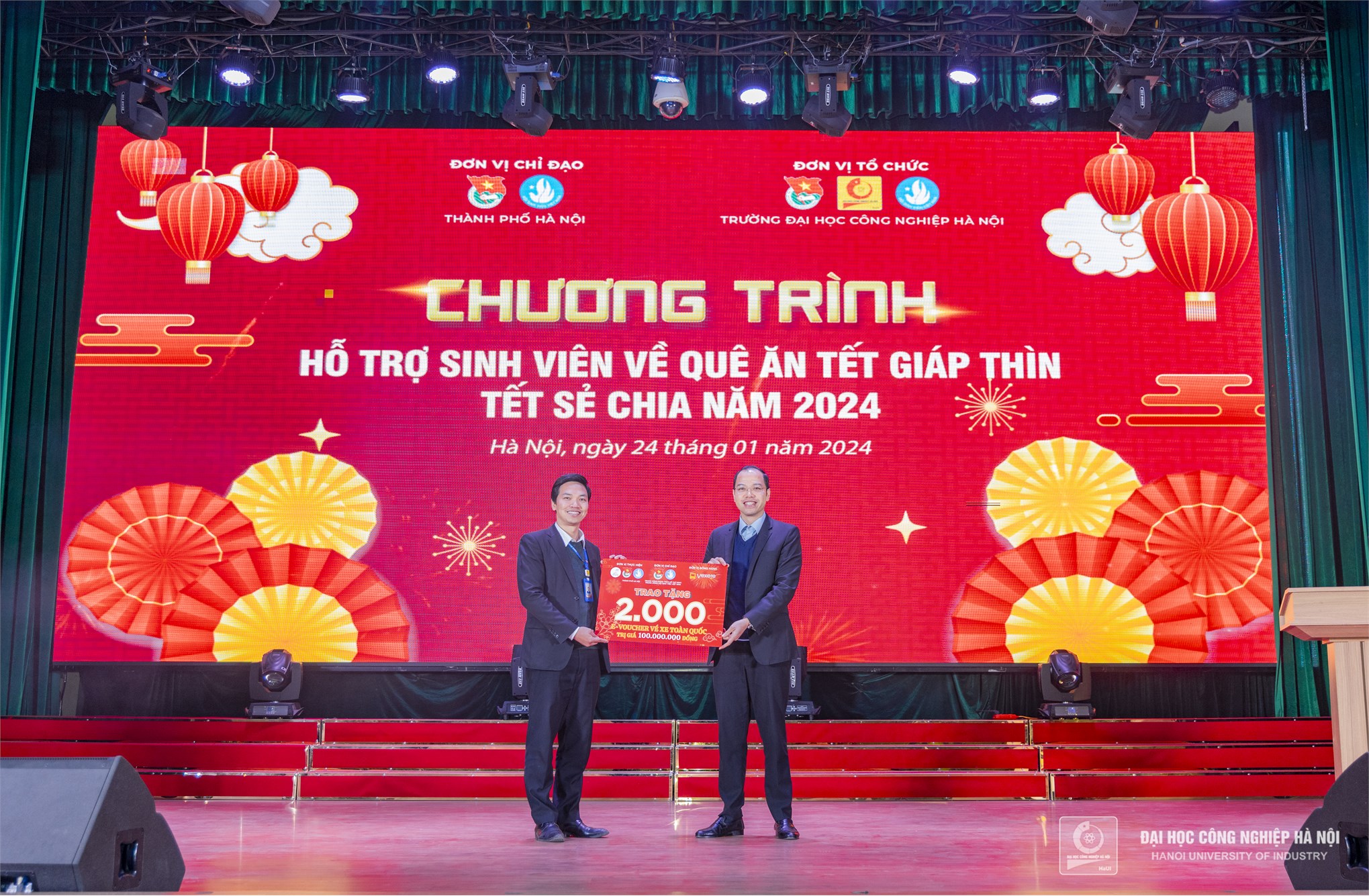 Spring Reunion - Tet Sharing: Igniting the Flame of Love at Hanoi University of Industry