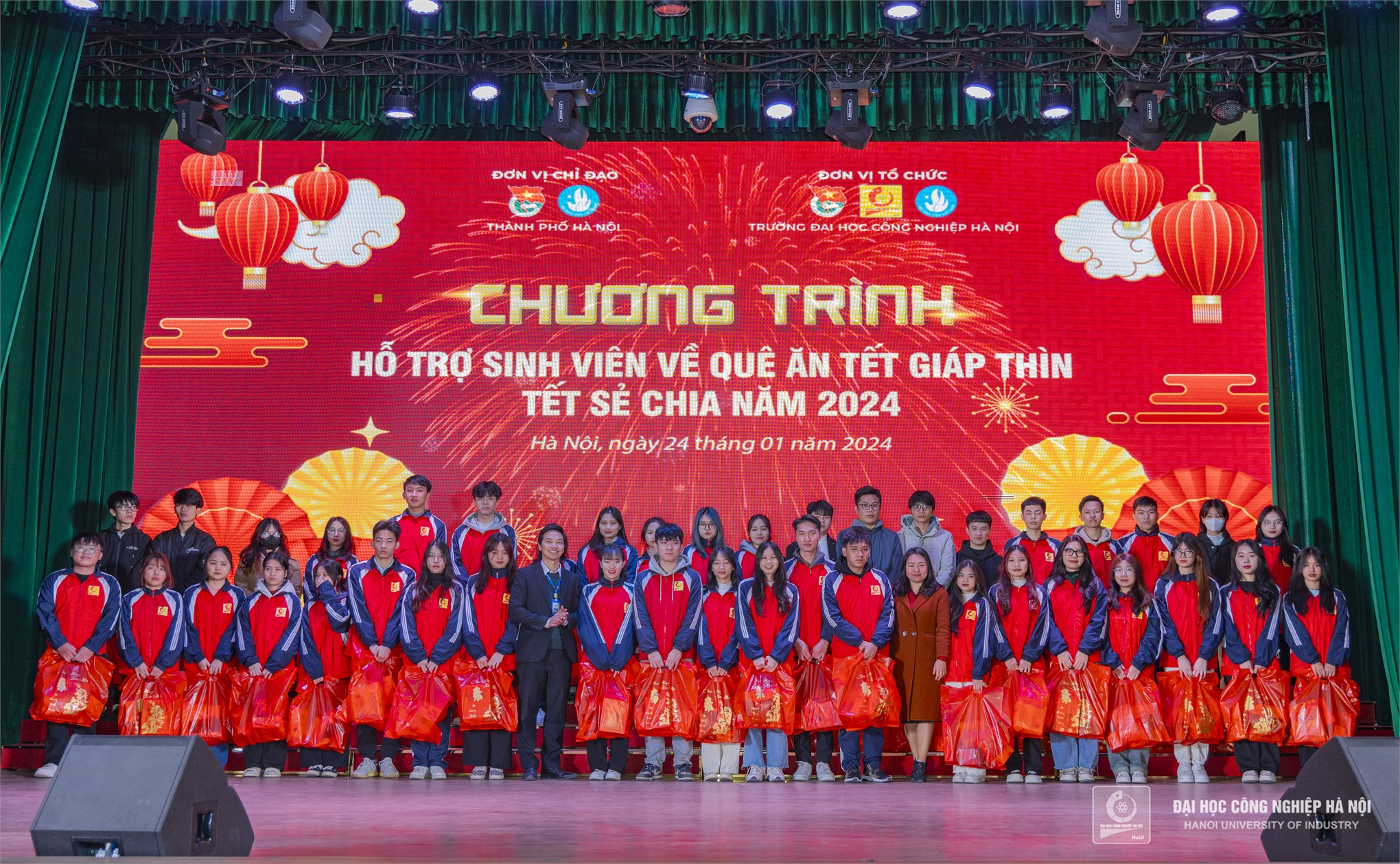 Spring Reunion - Tet Sharing: Igniting the Flame of Love at Hanoi University of Industry