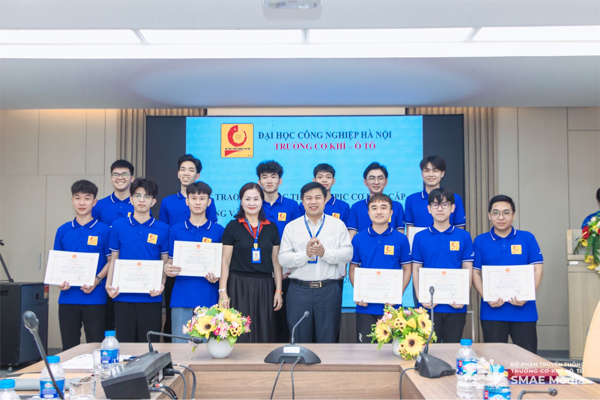 Đội tuyển Olympic Cơ học Trường Cơ khí – Ô tô, Đại học Công nghiệp Hà Nội quyết tâm ra quân thắng lợi