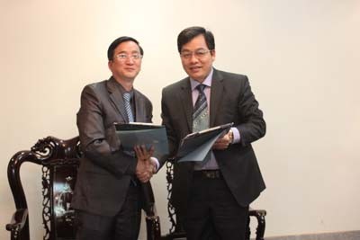 Tiếp lãnh đạo Viện kỹ thuật nhiệt đới – Viện Khoa học và Công nghệ Việt Nam