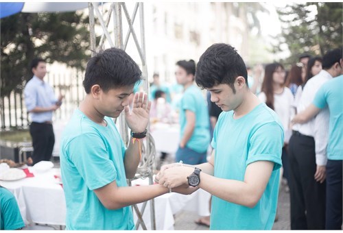 Vui Tết cổ truyền Bunpimay 2559 (CHDCND Lào) tại Đại học Công nghiệp Hà Nội