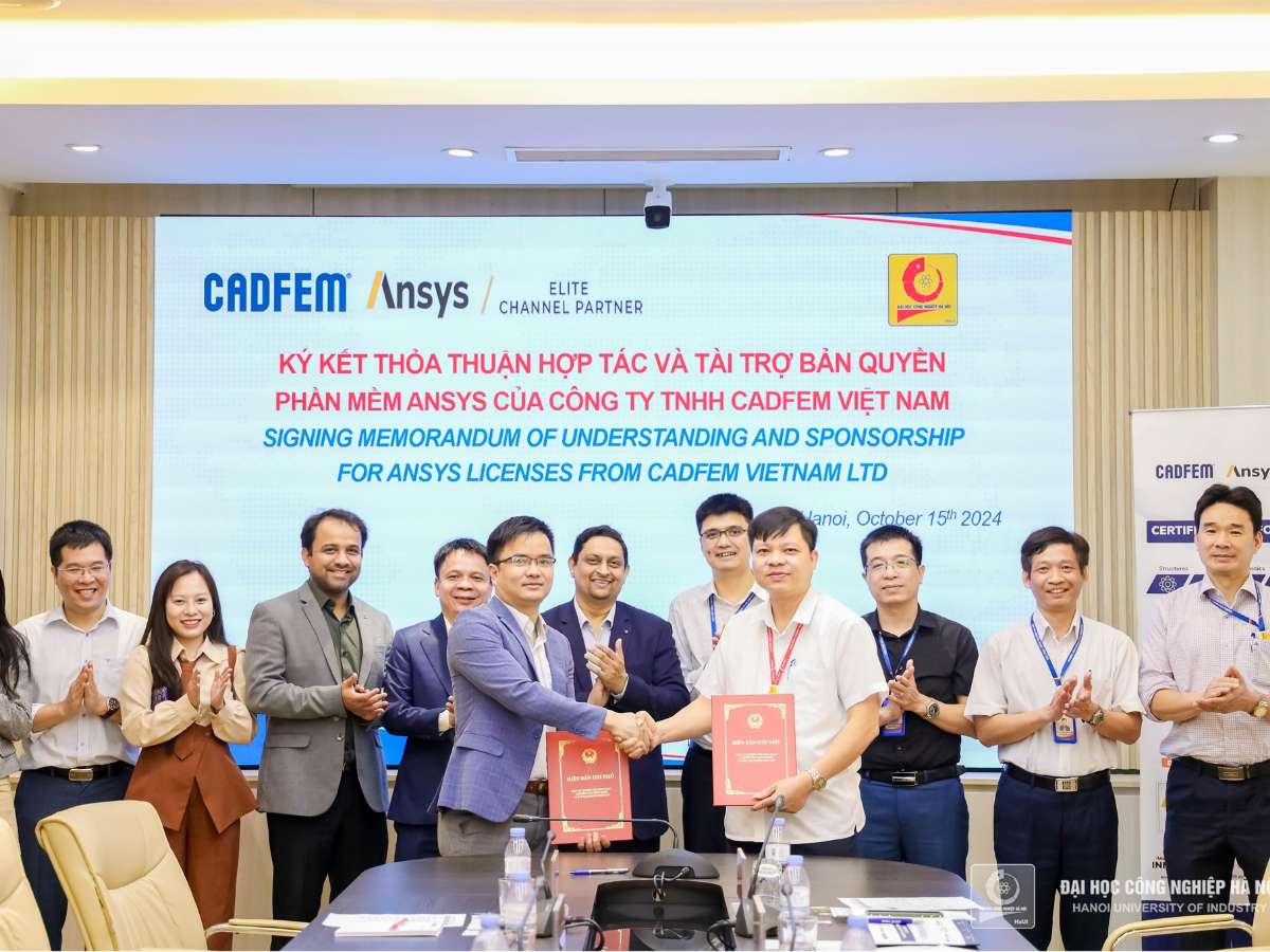 MoU signing ceremony between Hanoi University of Industry and CADFEM Vietnam