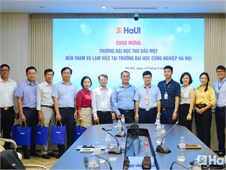 Hanoi University of Industry welcomes delegation from Thu Dau Mot University