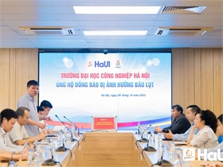 Công đoàn Trường Đại học Công nghiệp Hà Nội phát động quyên góp ủng hộ đồng bào vùng bão lũ