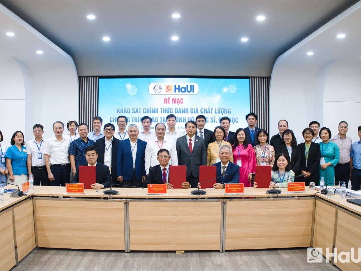 HaUI strengthens quality assurance through the external evaluation of 10 academic programs