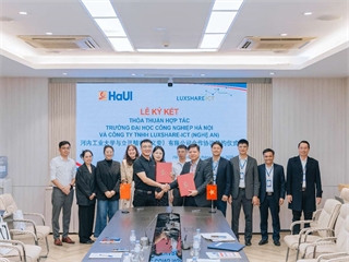 HaUI và Luxshare - ICT (Nghệ An) ký thỏa thuận hợp tác bền vững và hiệu quả