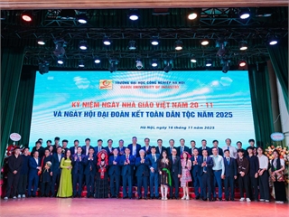 Phó Chủ tịch Thường trực Quốc hội Đỗ Văn Chiến dự Ngày hội Đại đoàn kết toàn dân tộc và Kỷ niệm Ngày Nhà giáo Việt Nam tại Trường Đại học Công nghiệp Hà Nội