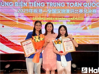 HaUI students shine at the 2025 National Chinese Language Oratory Contest