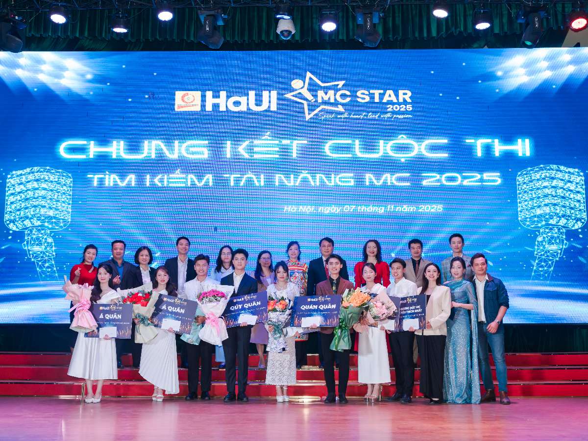 HaUI MC Star 2025: Tiếng nói Gen Z bản lĩnh, sẵn sàng vươn ra biển lớn