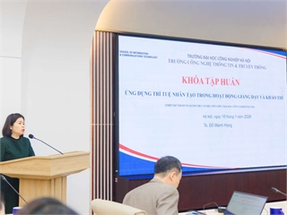 Đại học Công nghiệp Hà Nội tổ chức tập huấn ứng dụng AI trong việc hỗ trợ giảng dạy và đánh giá kết quả học tập