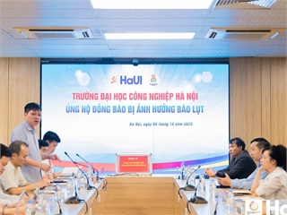 Hanoi University of Industry launches donation campaign to support communities Affected by storms and flooding
